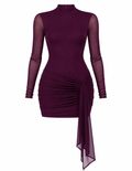 Sofia plum dress