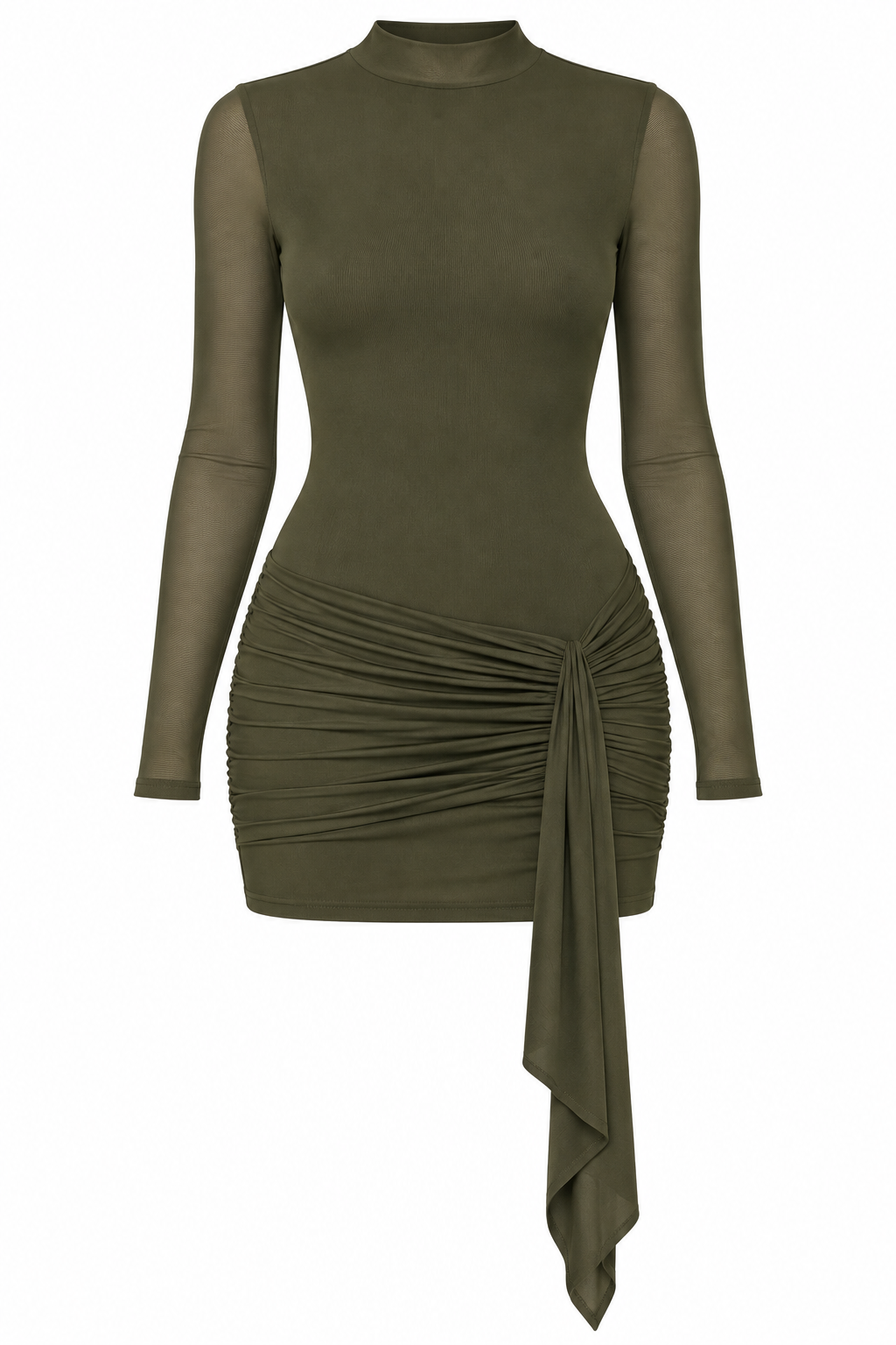 Sofia olive dress