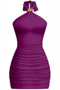 Bri plum dress